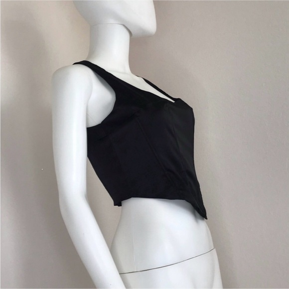 NIA L Lera Corset crop top satin crop top - Picture 5 of 13